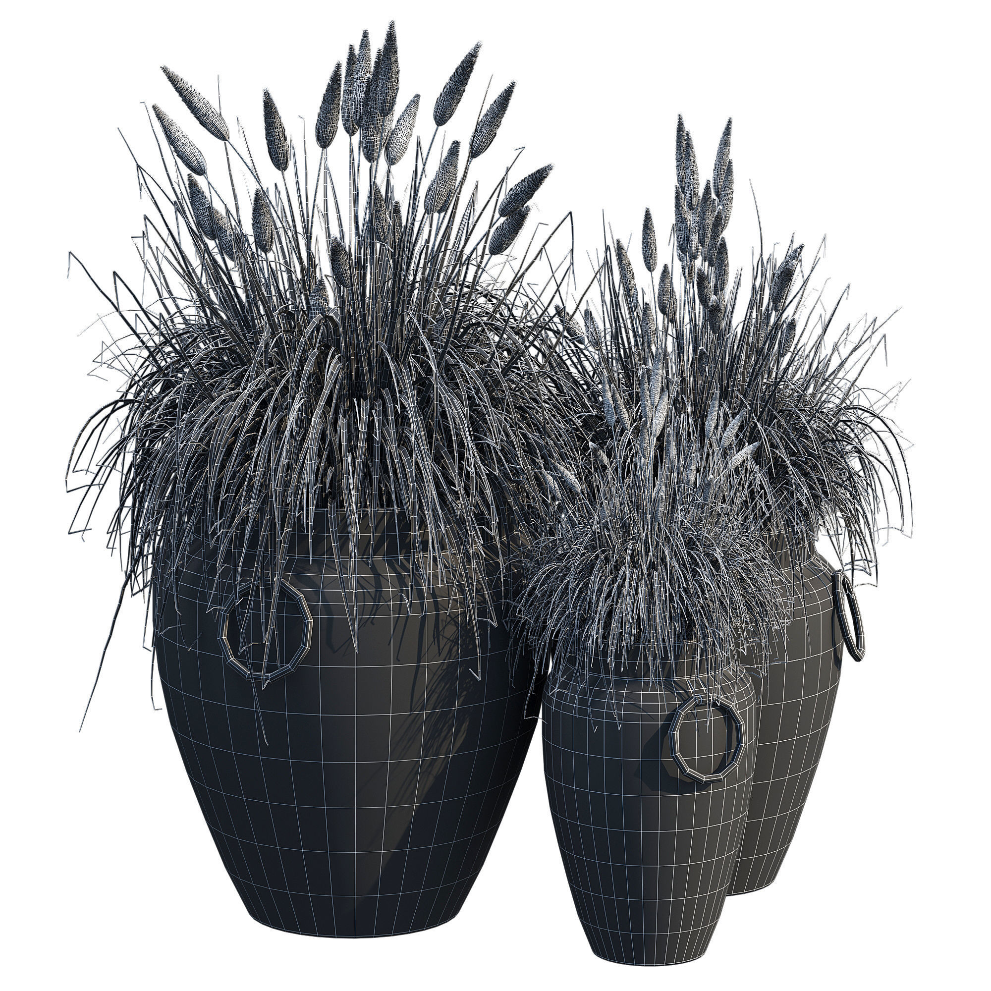 Argetile rustic planters 3D model_5