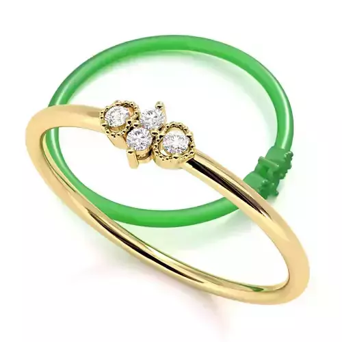 Art Deco Diamond Wedding Band