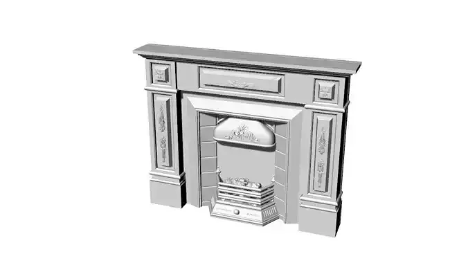 Dolls House Miniature Victorian Fireplace 12th Scale