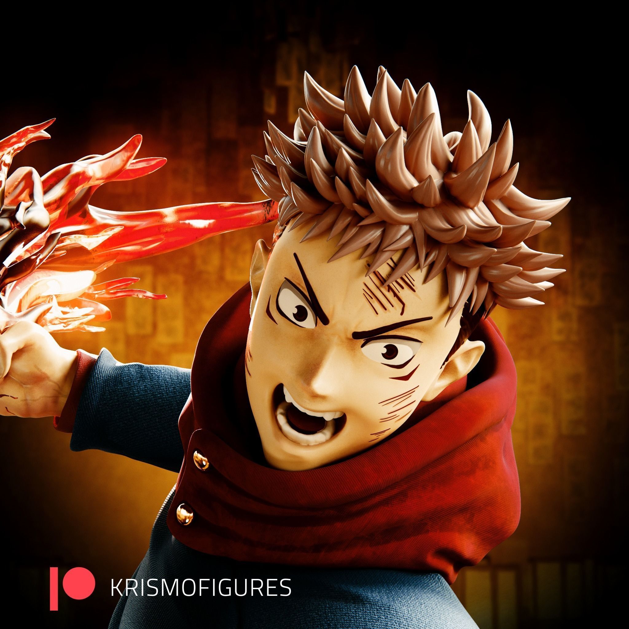 Yuji Itadori - Jujutsu Kaisen 3D print model_5