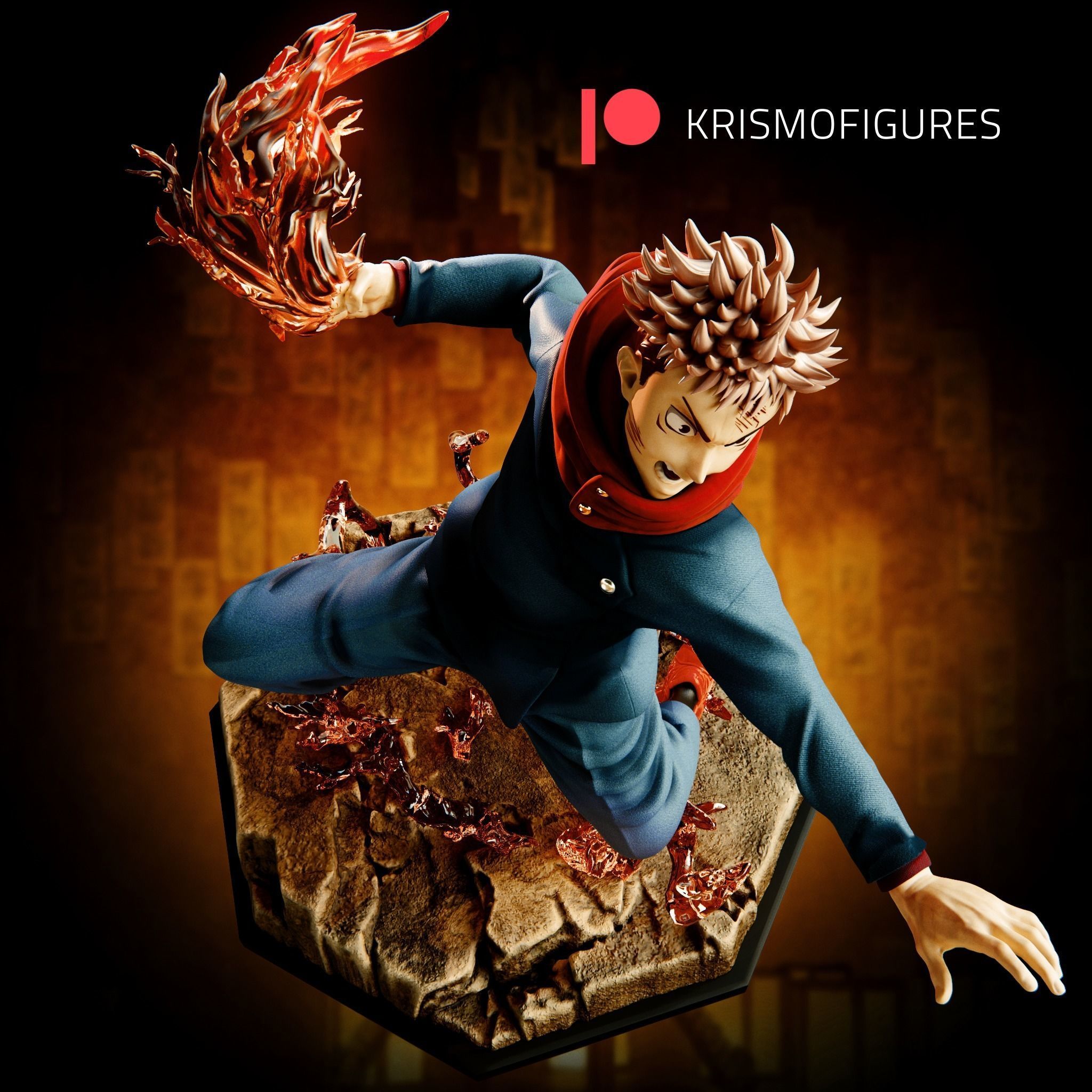 Yuji Itadori - Jujutsu Kaisen 3D print model_3