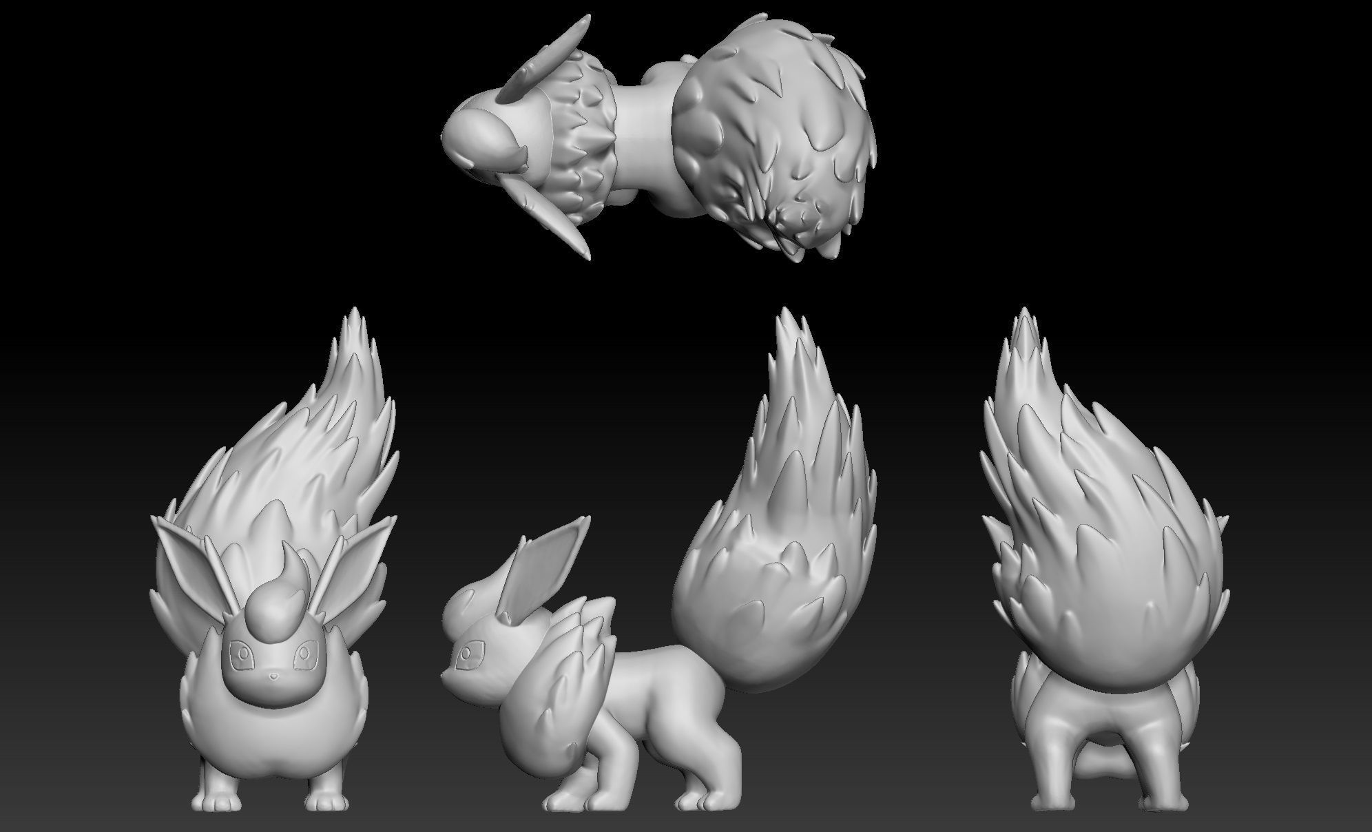 Pokemon Flareon 3D print model_2
