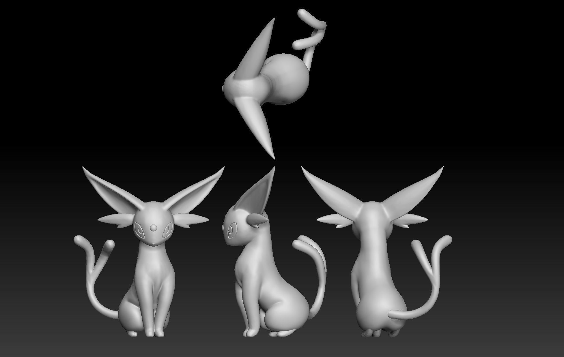 Pokemon Espeon 3D print model_1