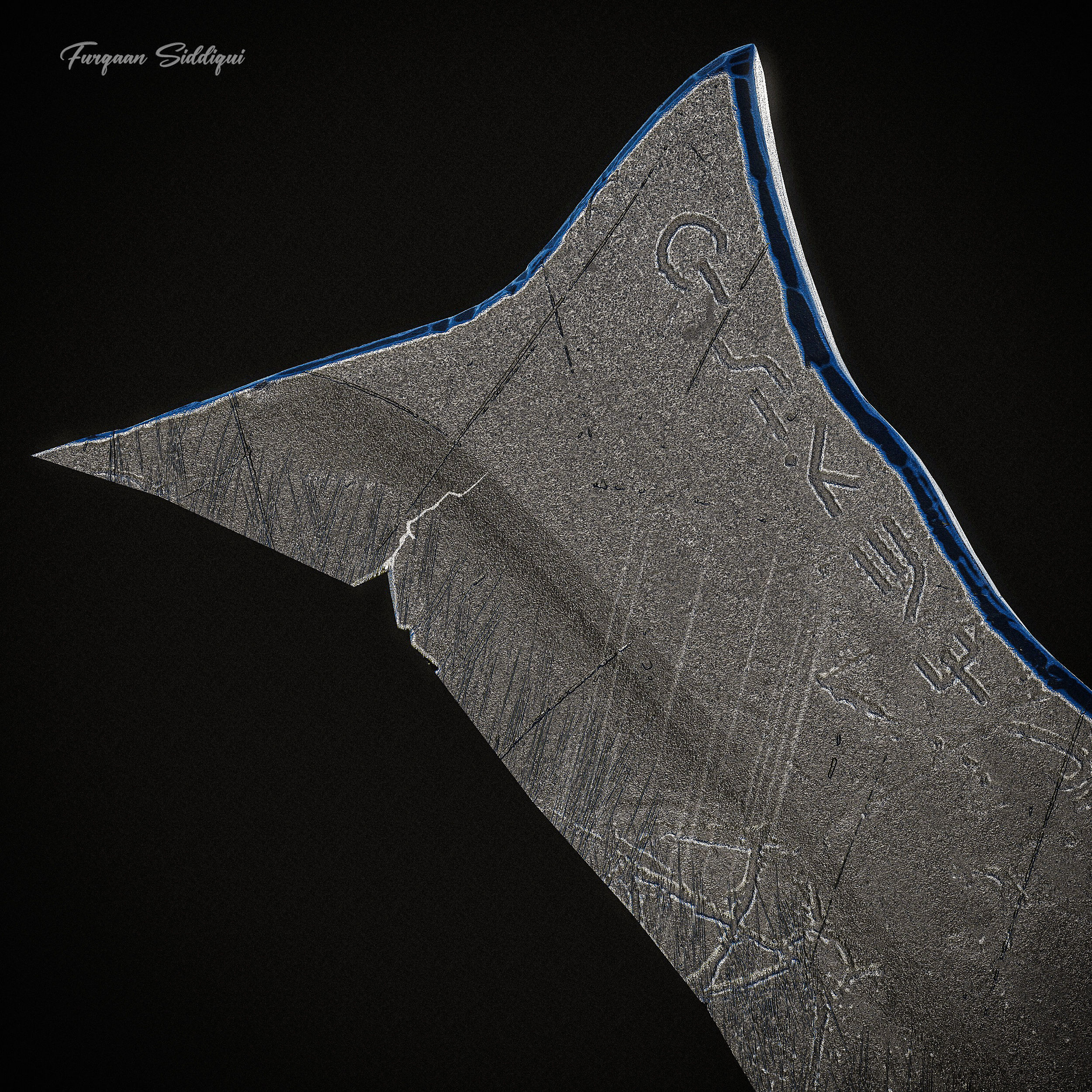 Detailed Dagger PBR Low-poly 3D model_6
