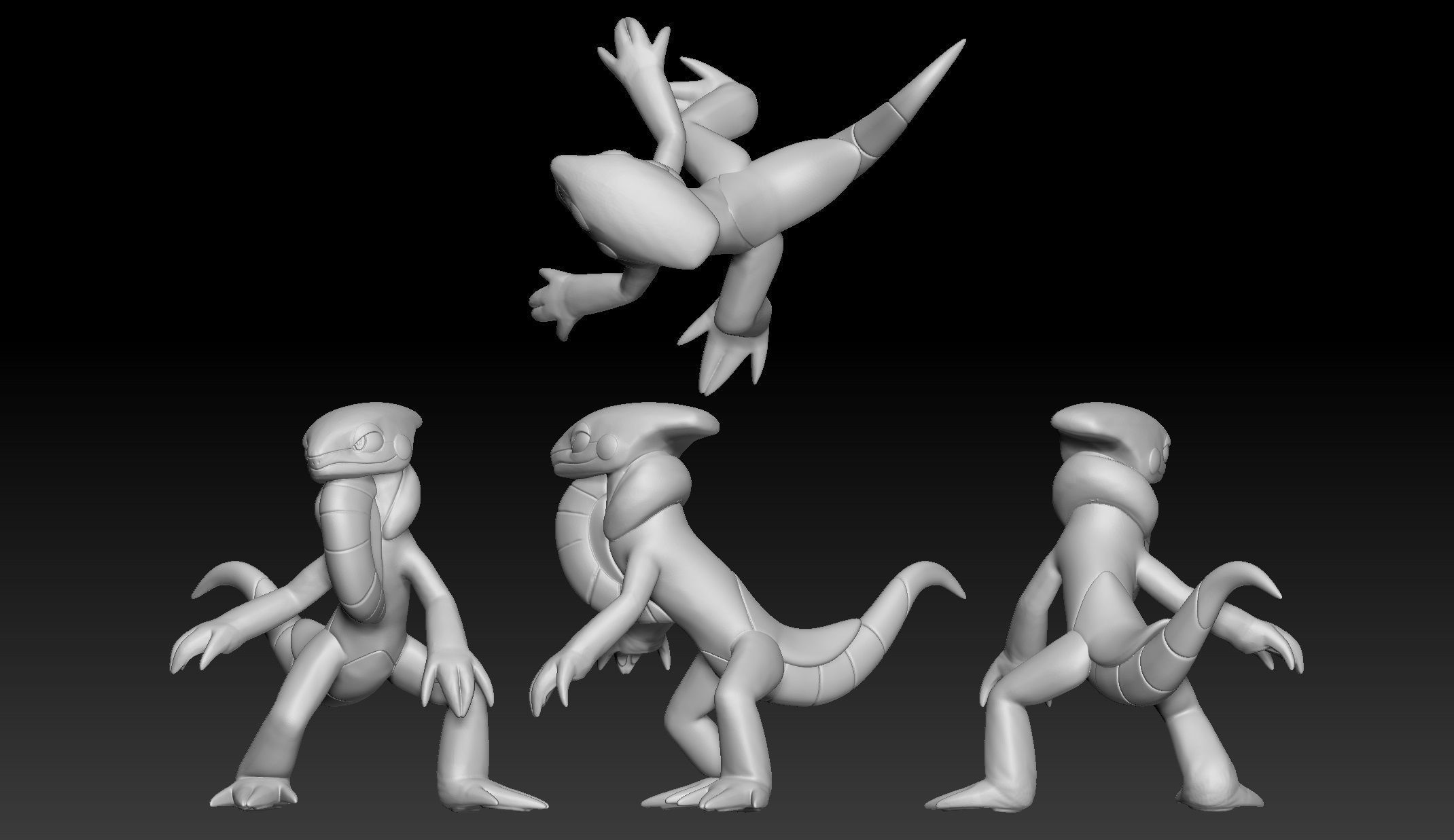 Pokemon Cyclizar 3D print model_1