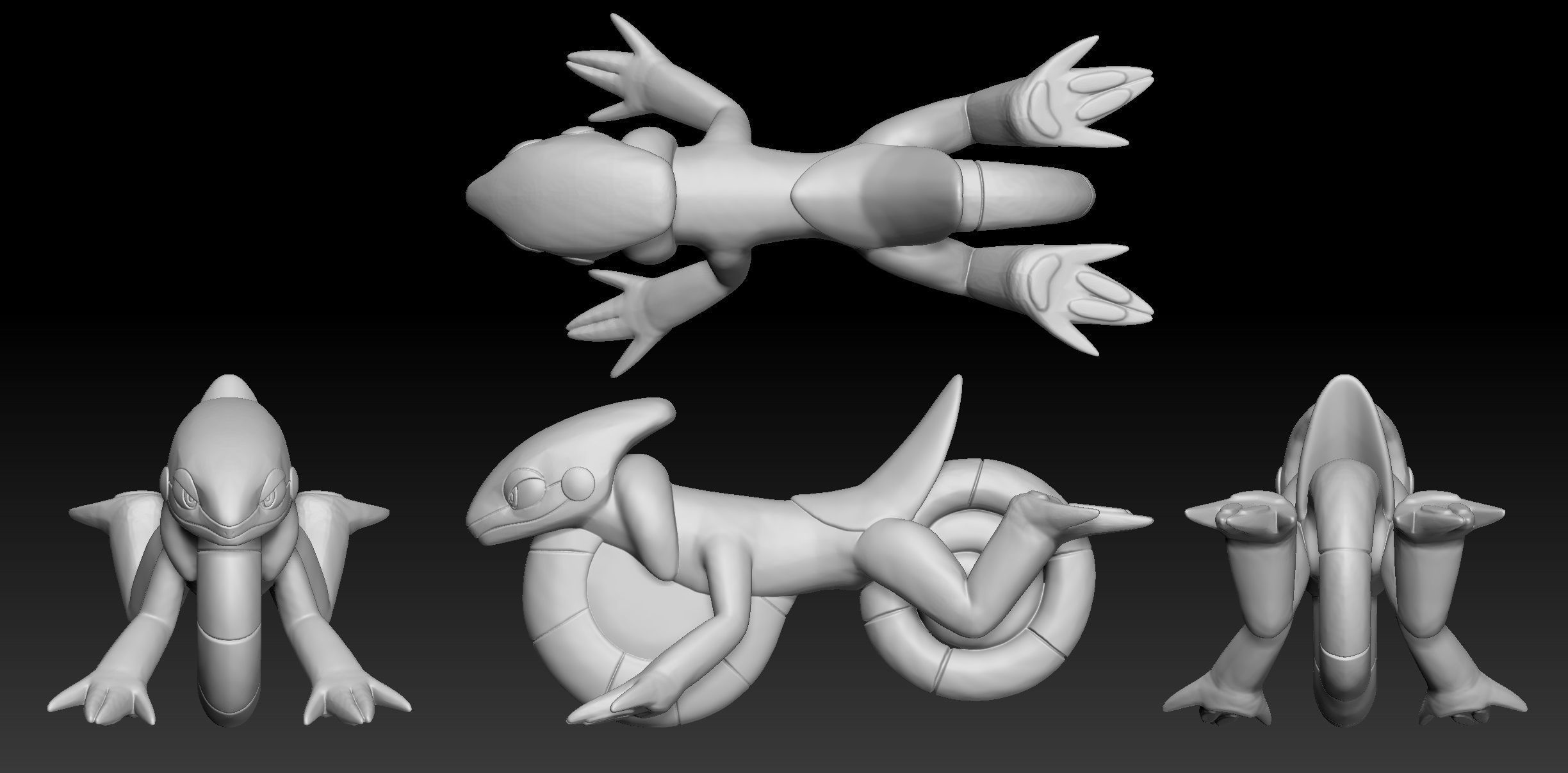 Pokemon Cyclizar 3D print model_1