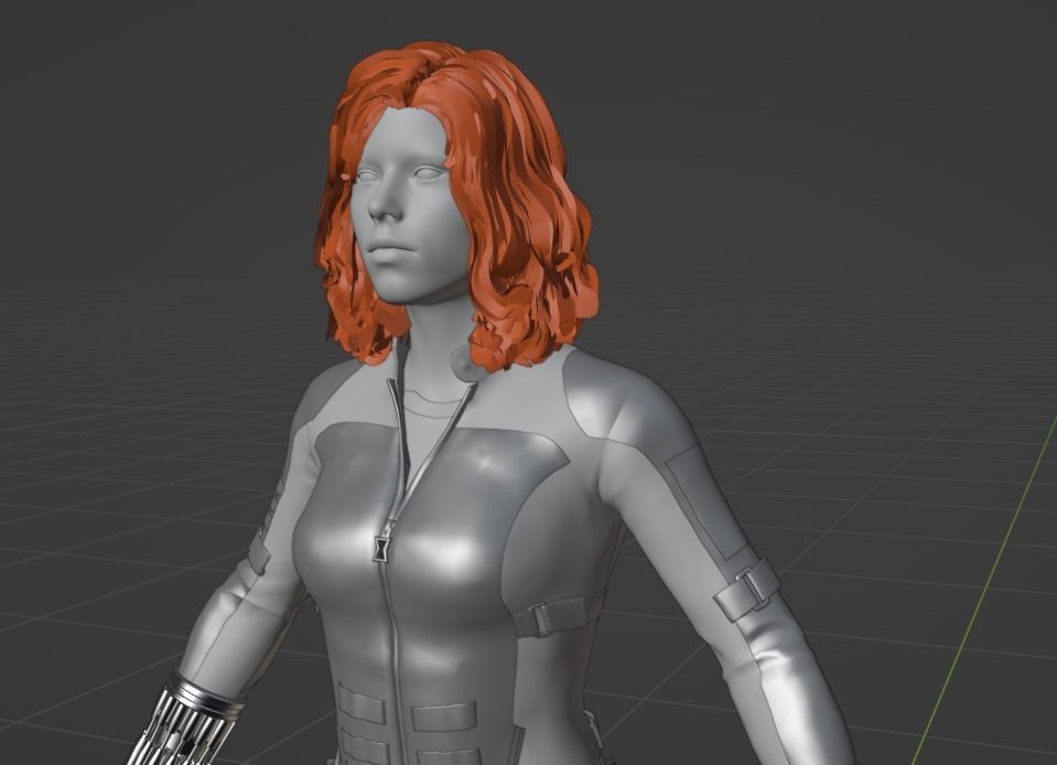 Natasha Black Widow 3D model_6