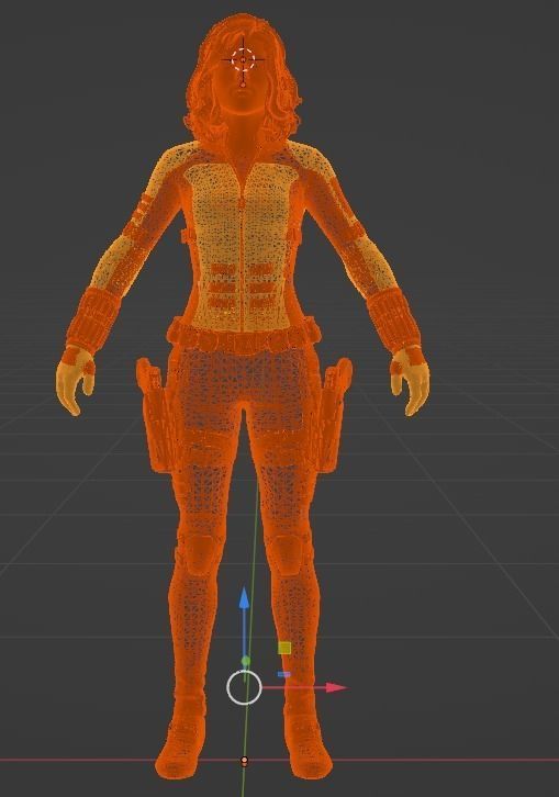 Natasha Black Widow 3D model_3