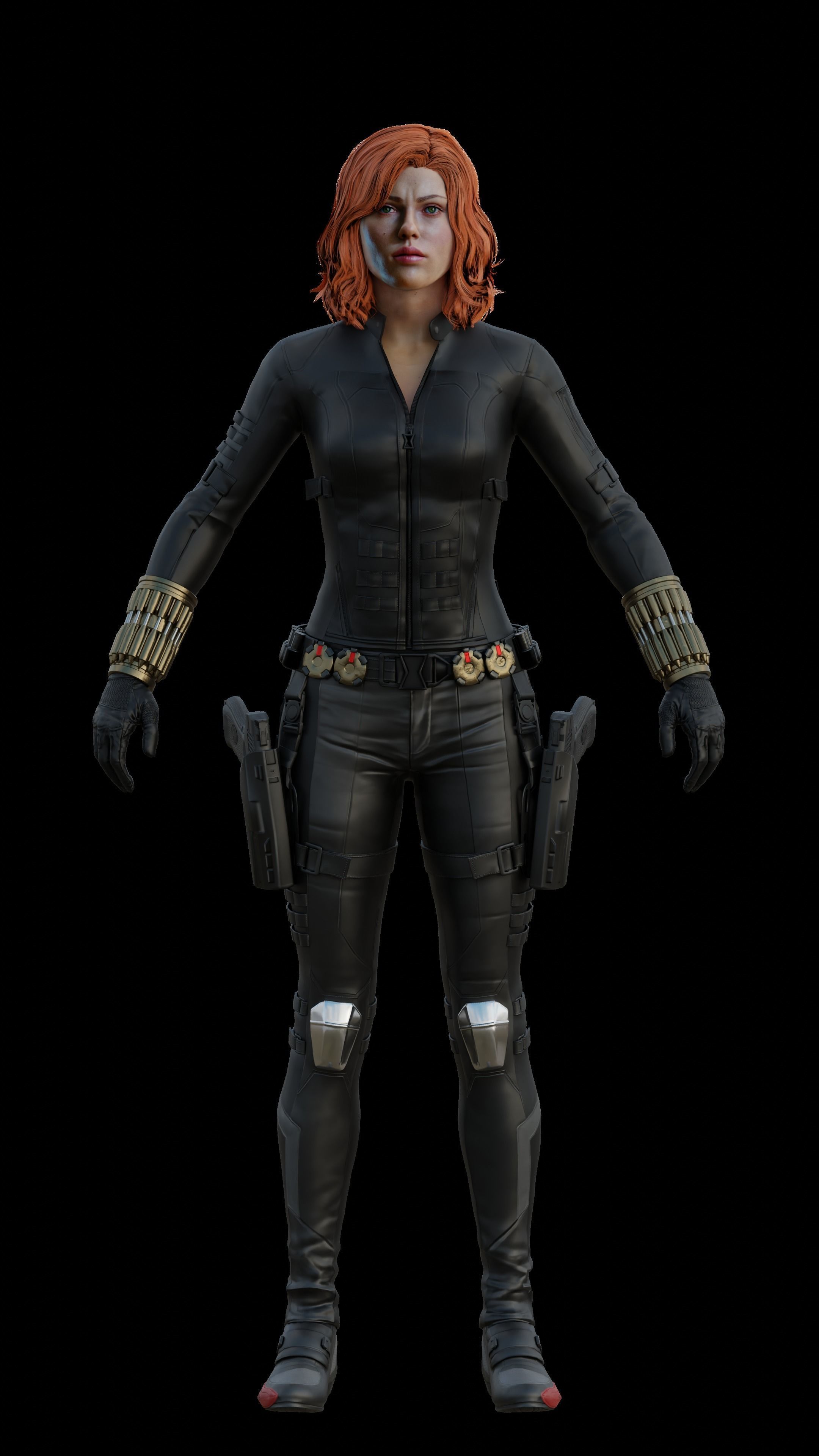 Natasha Black Widow 3D model_8