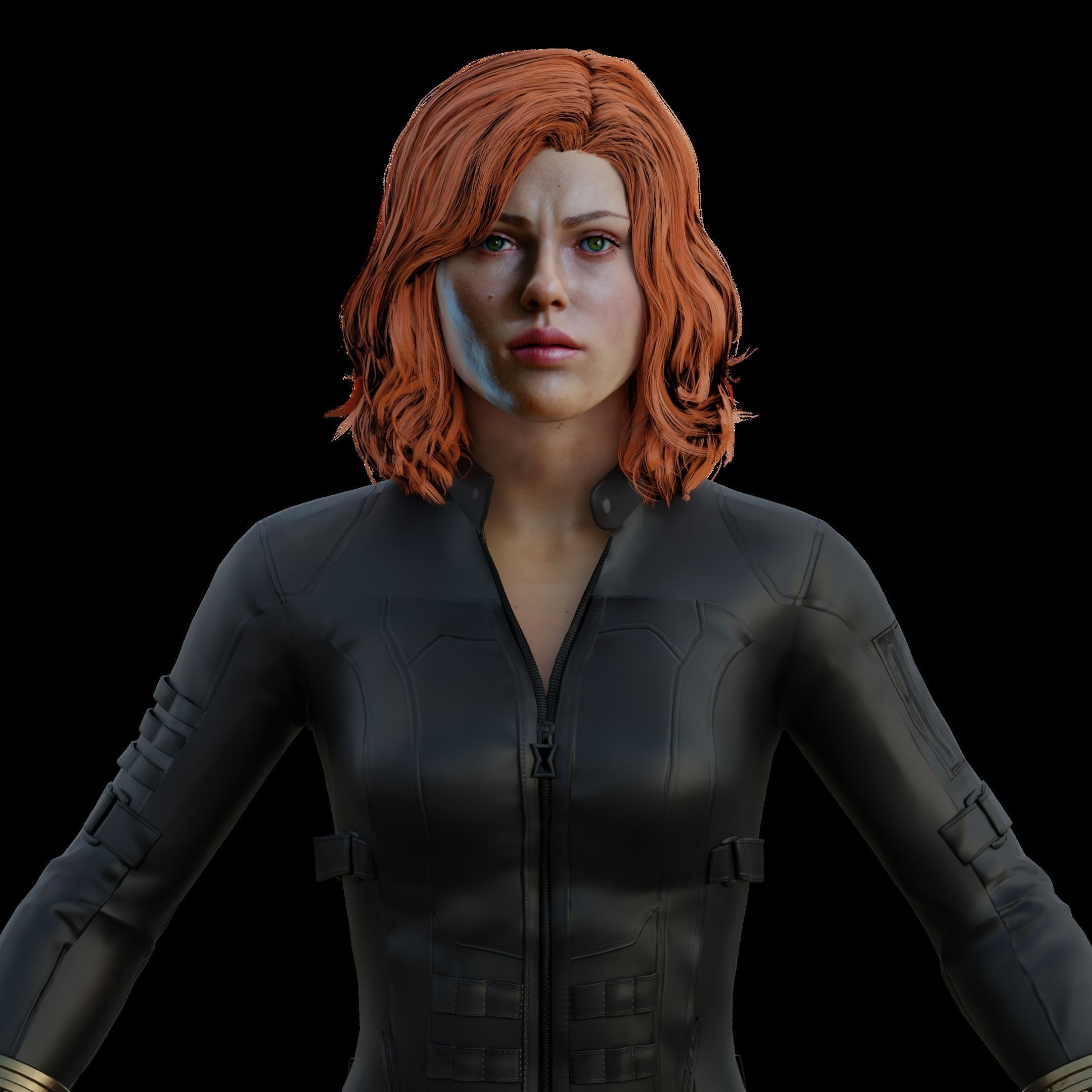 Natasha Black Widow 3D model_9