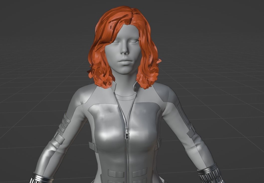 Natasha Black Widow 3D model_5