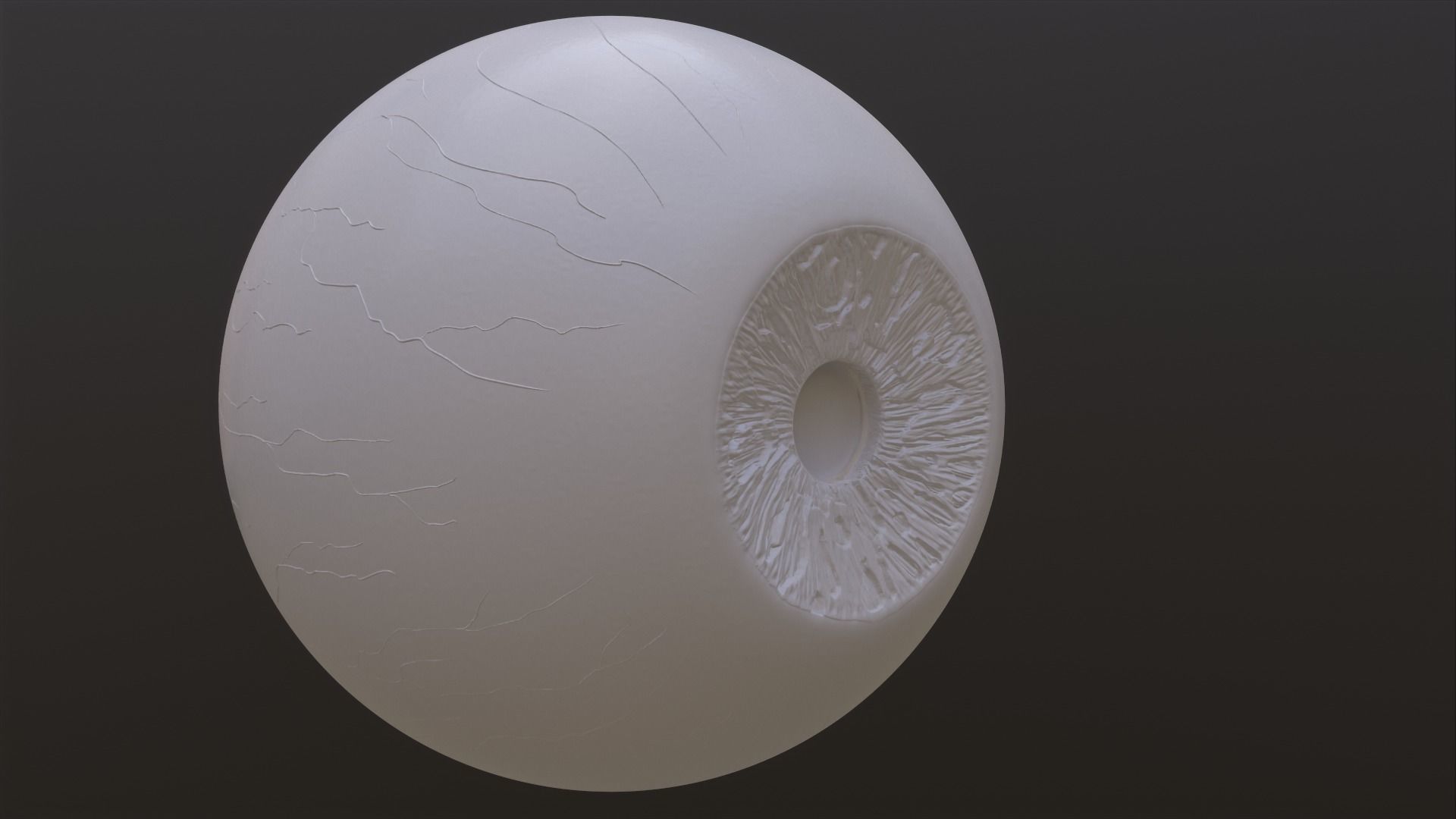 Brown-yellow-green Low-poly 3D model orange eye Low-poly 3D model_9