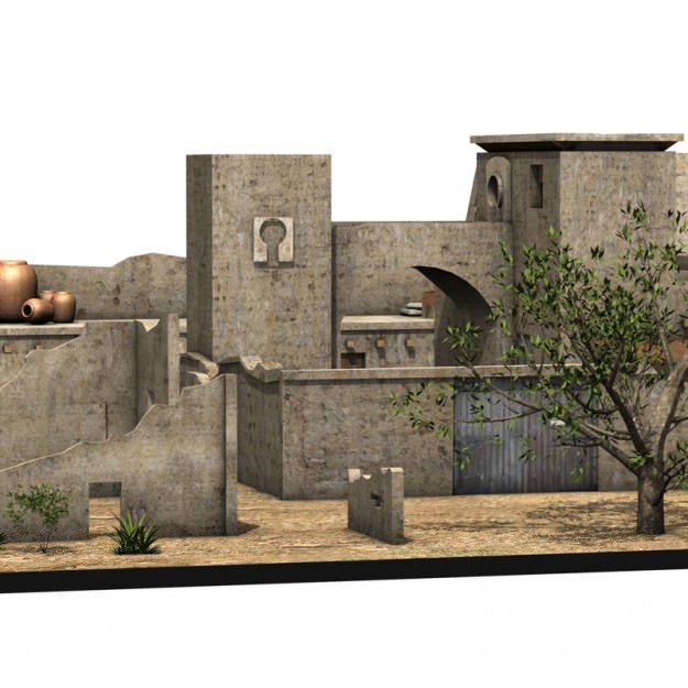 Arab Building 3D model_6