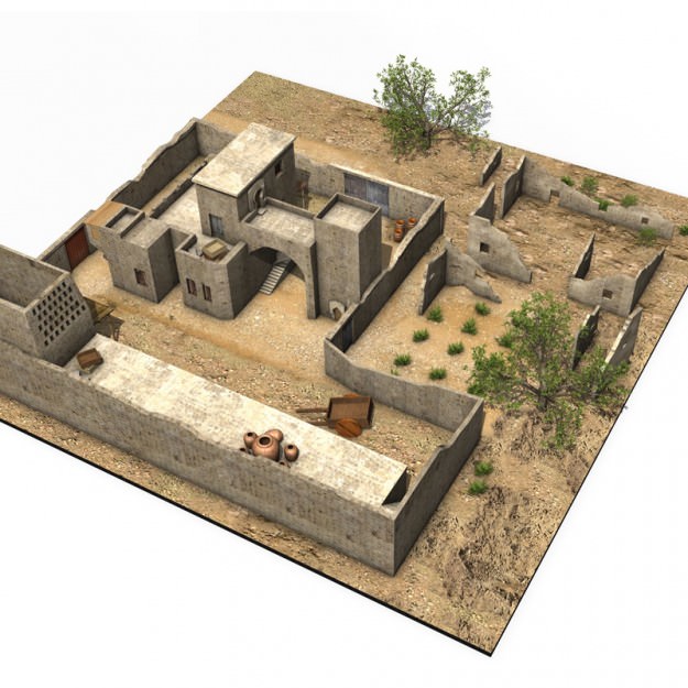 Arab Building 3D model_3