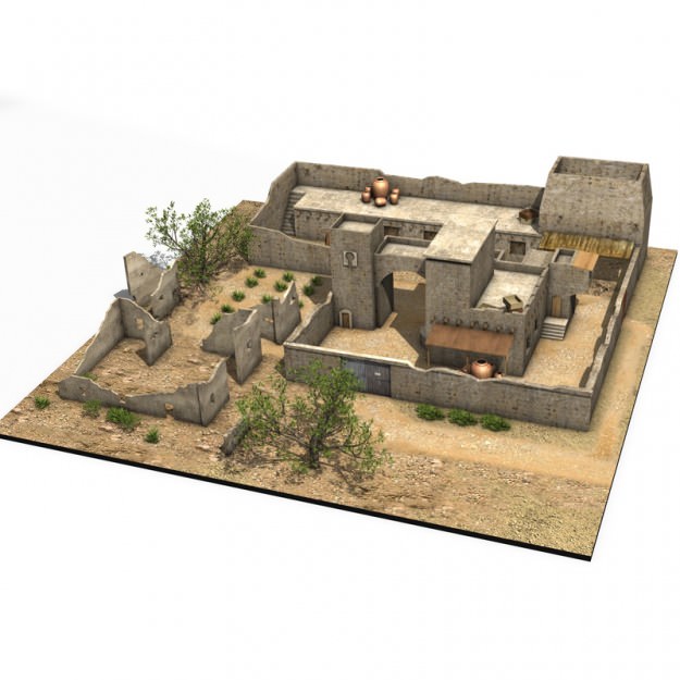 Arab Building 3D model_1