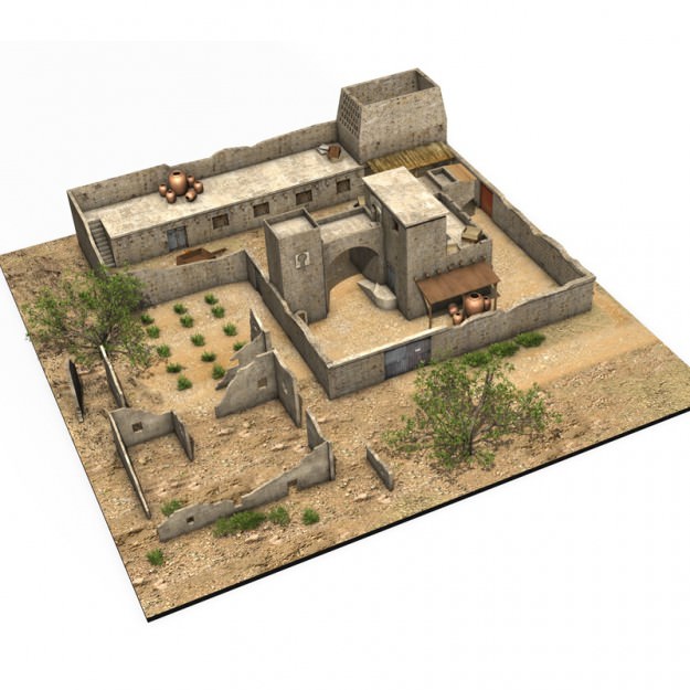 Arab Building 3D model_2