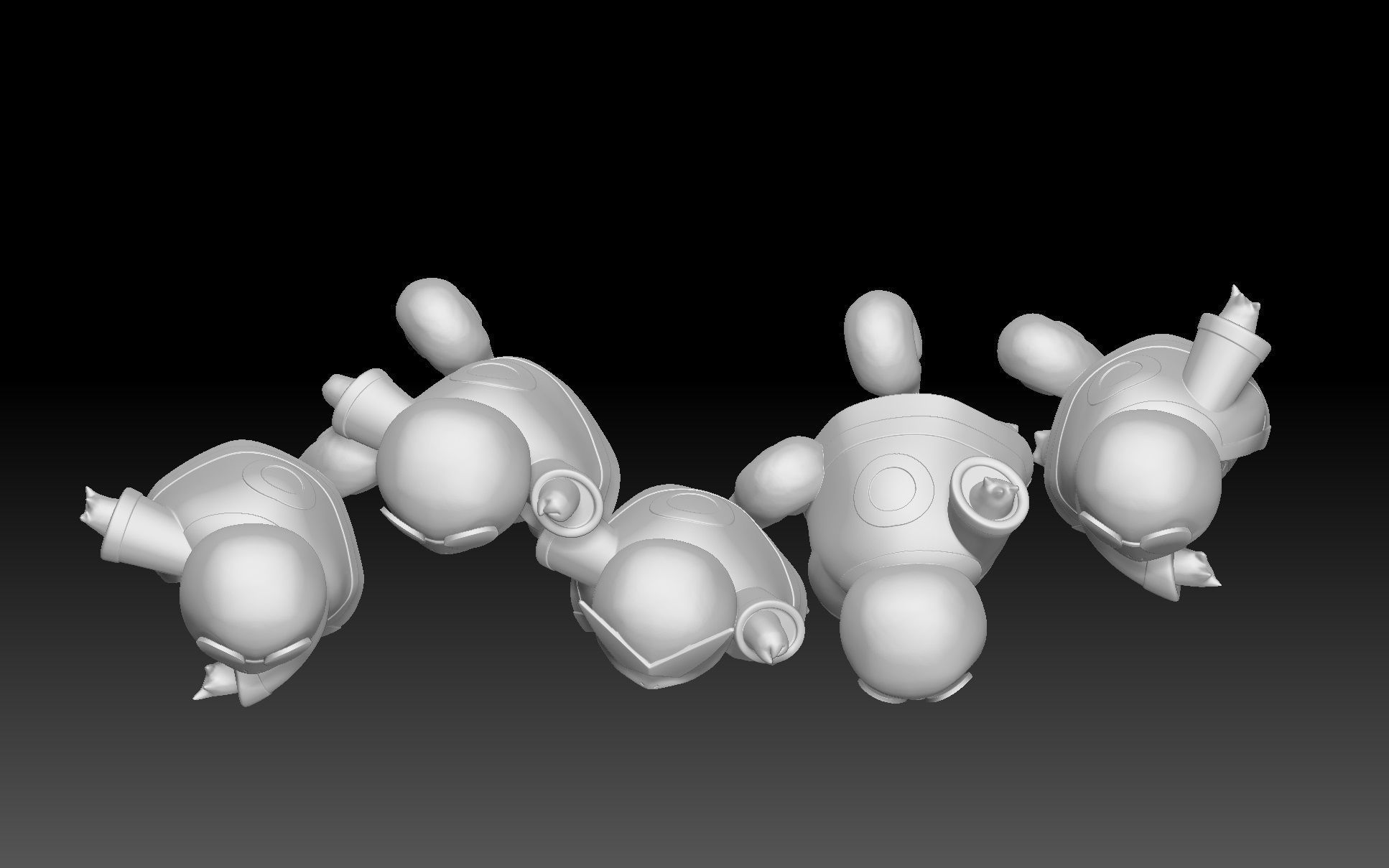 Pokemon Squirtle Squad 3D print model_2