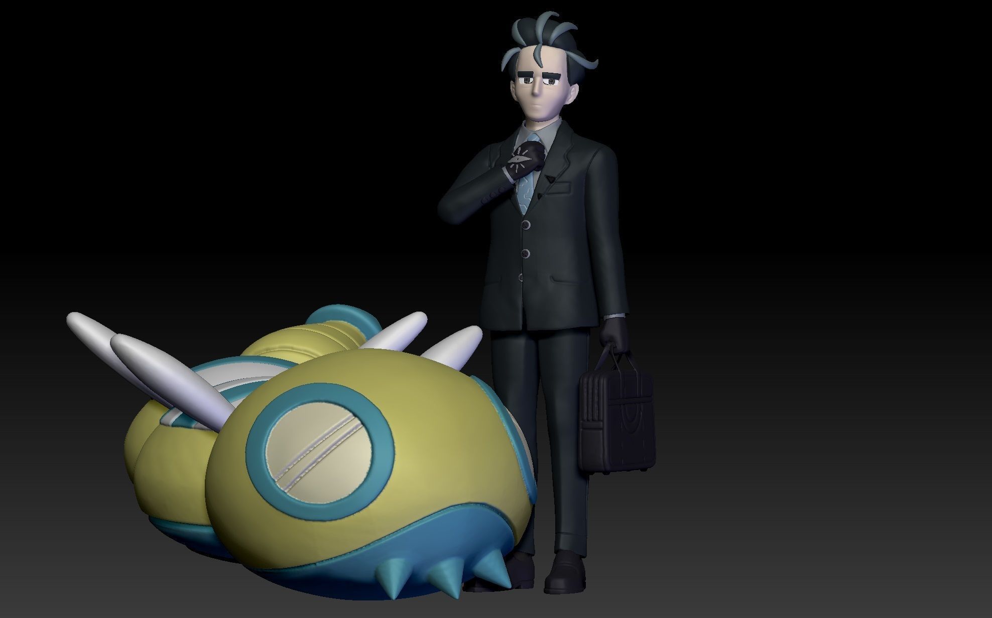 Pokemon Paldea Gym Leader Elite Four Larry 3D print model_1