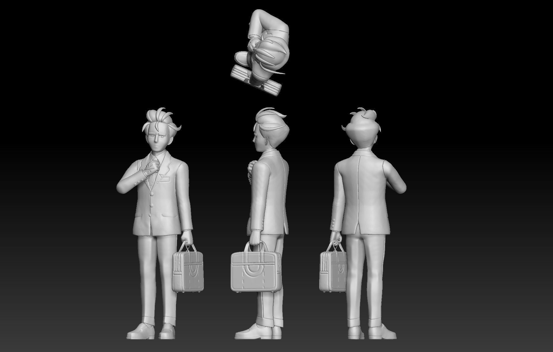 Pokemon Paldea Gym Leader Elite Four Larry 3D print model_6