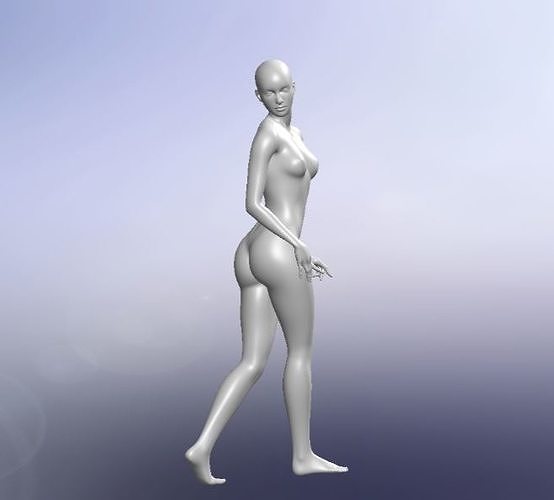 sexy model female nude 3D print model
