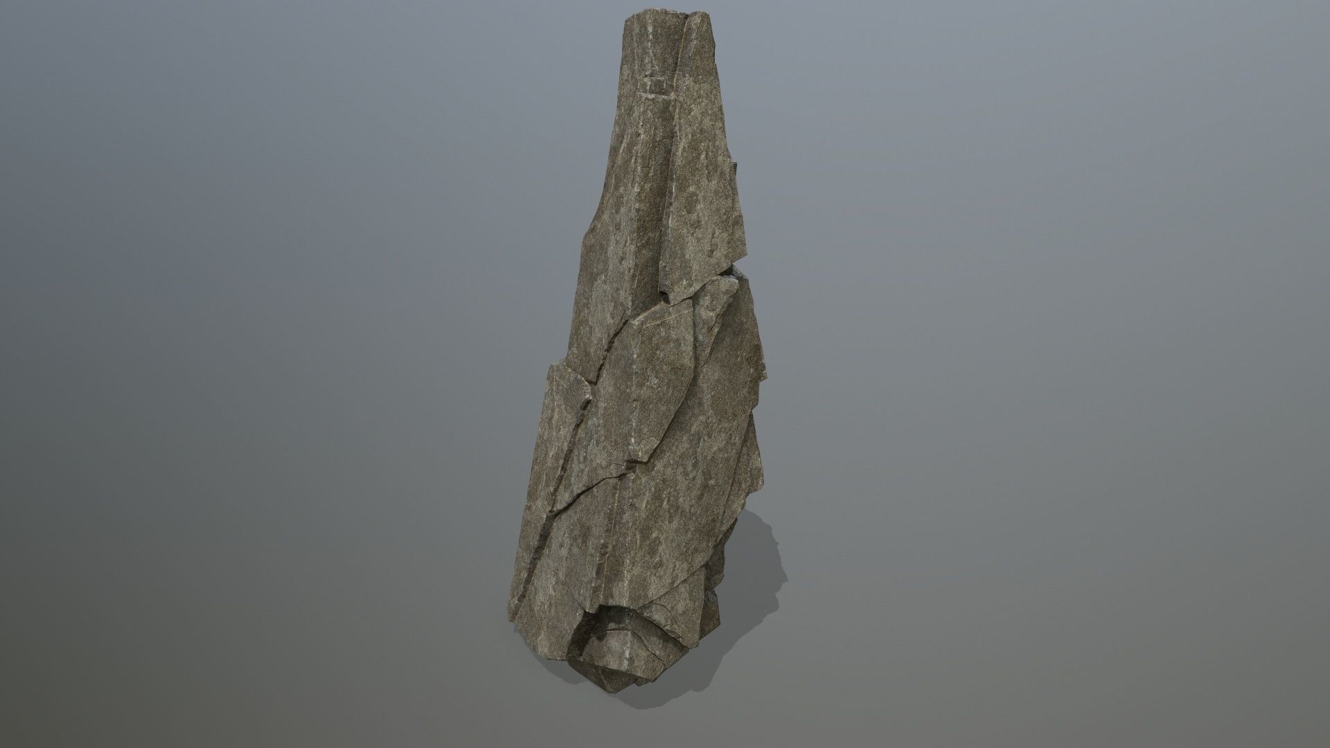 cliff rocks Low-poly 3D model_11