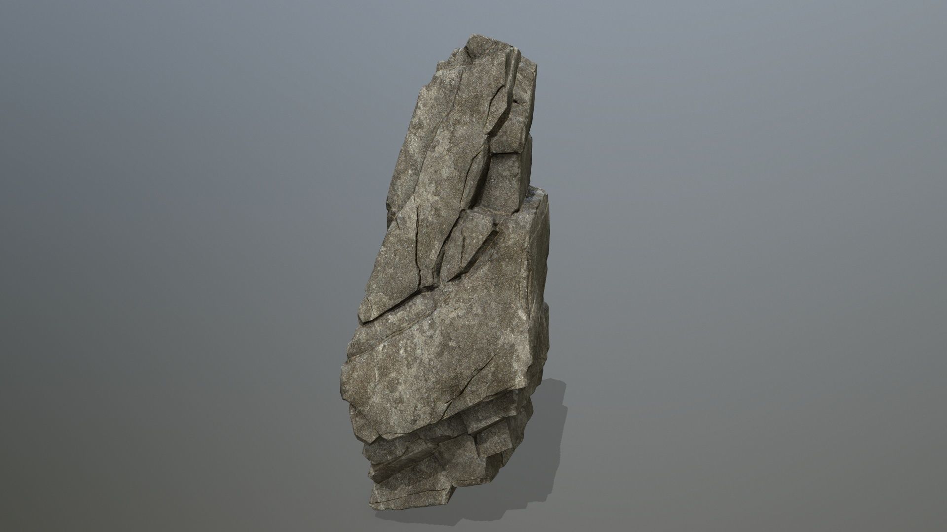 cliff rocks Low-poly 3D model_13