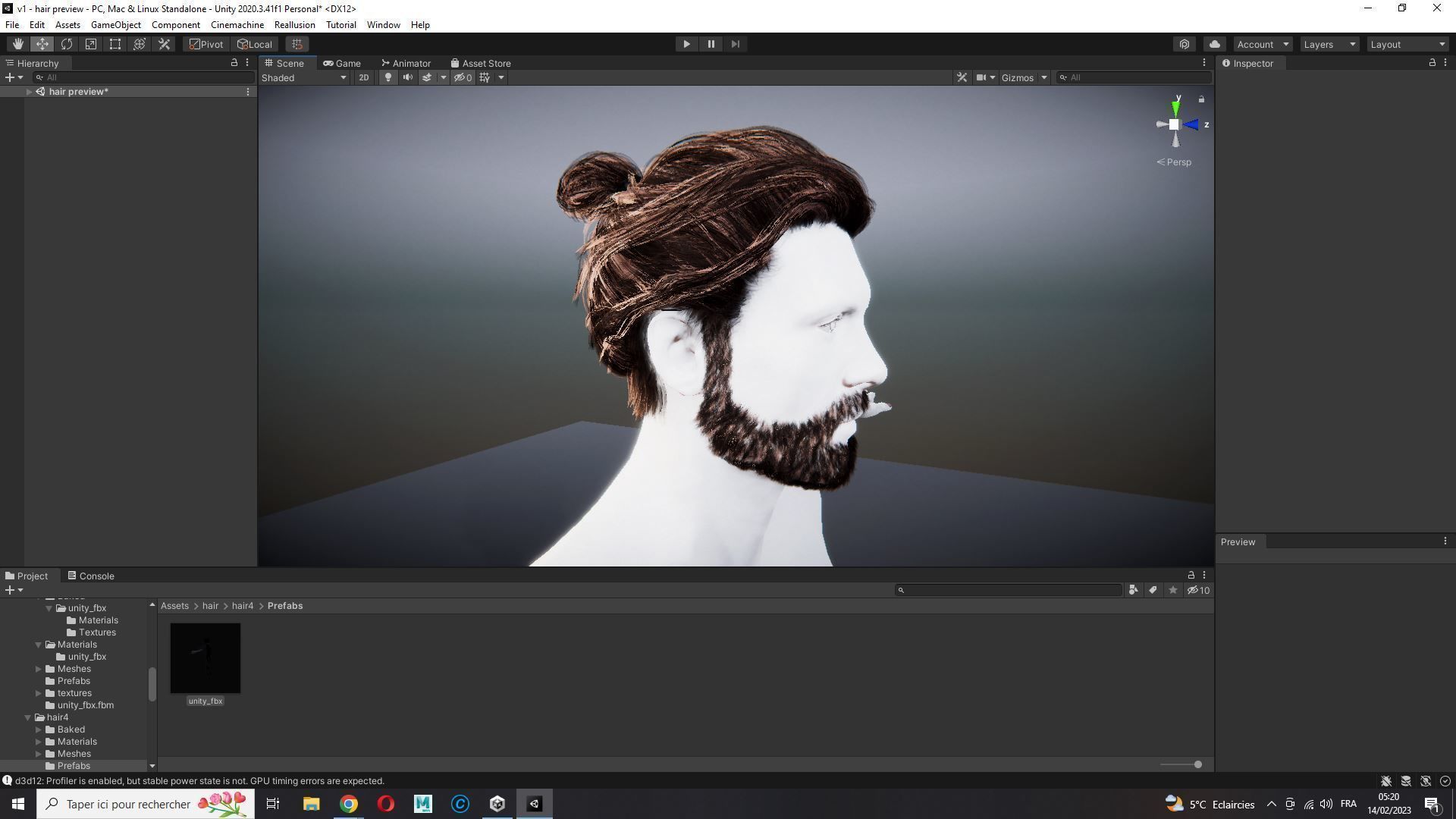 Realistic Hair Beard brows mustache low poly  Low-poly 3D model_21