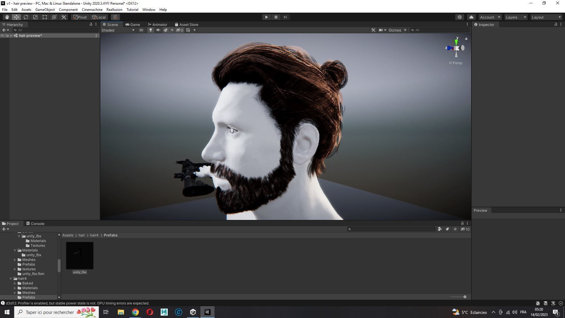 Realistic Hair Beard brows mustache low poly  Low-poly 3D model_22