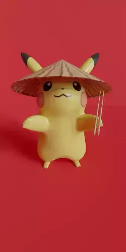 Chinese Pikachu low poly 