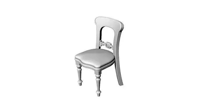 Dolls House Miniature Victorian Dining Chair 12th Scale 3D print model