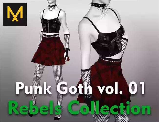 Punk Goth Outfit vol 1 Rebels Collection