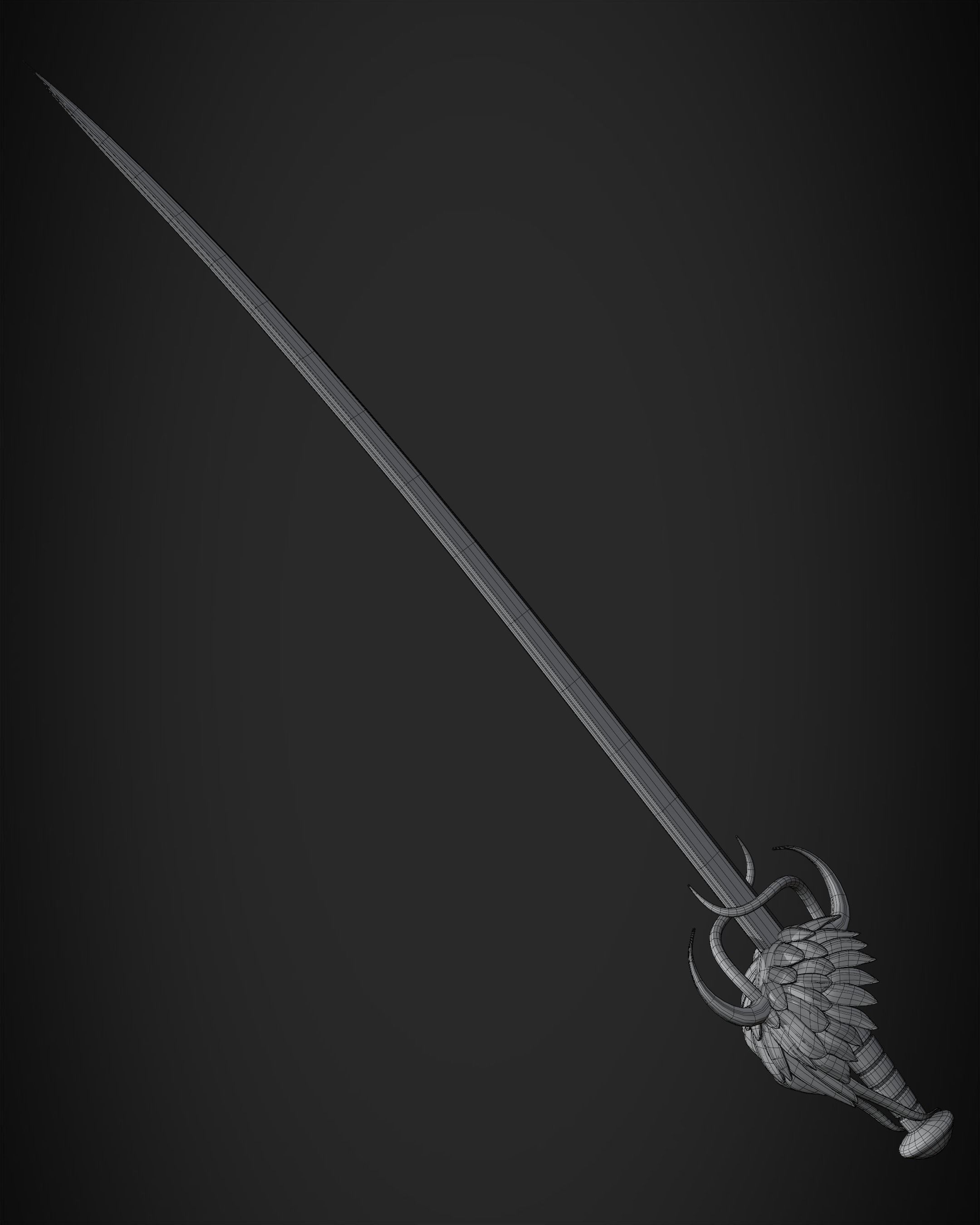 Berserk Griffith Sword for Cosplay 3D print model_12