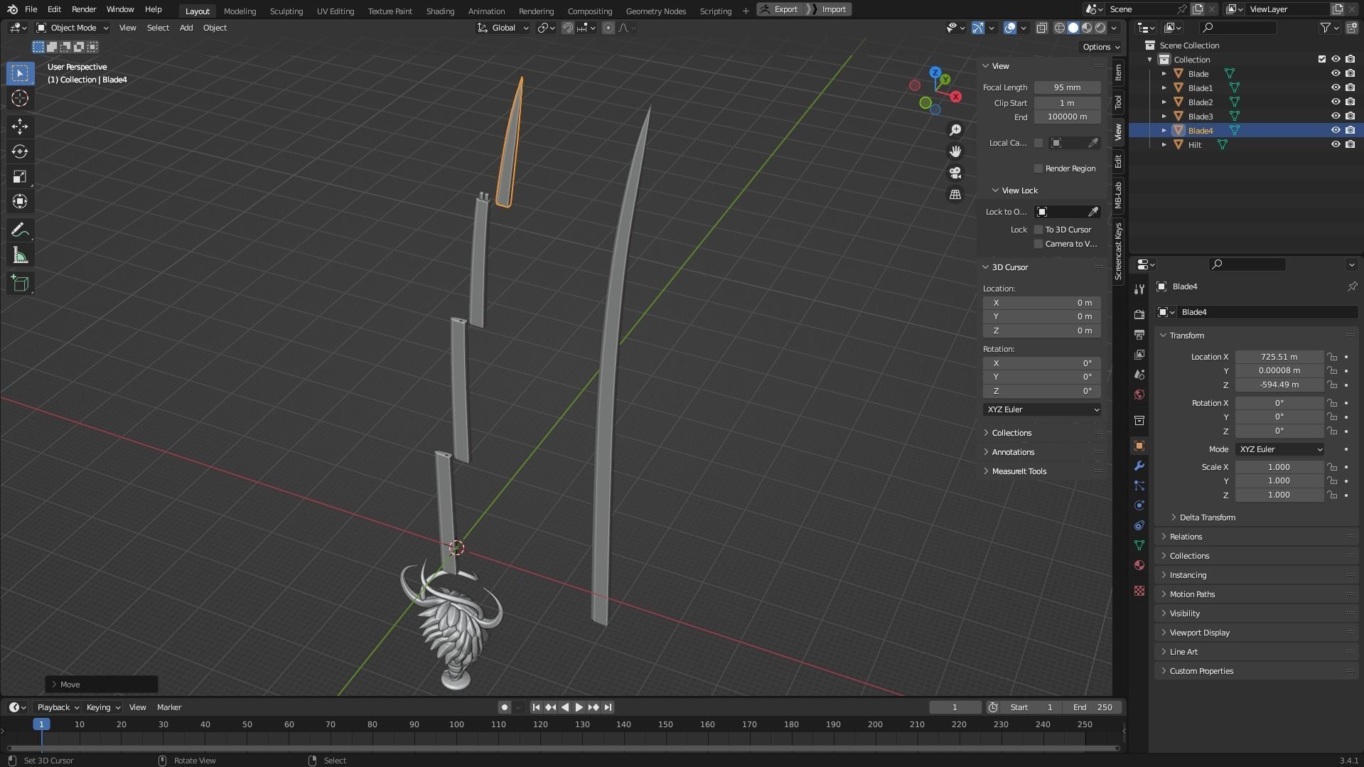 Berserk Griffith Sword for Cosplay 3D print model_11