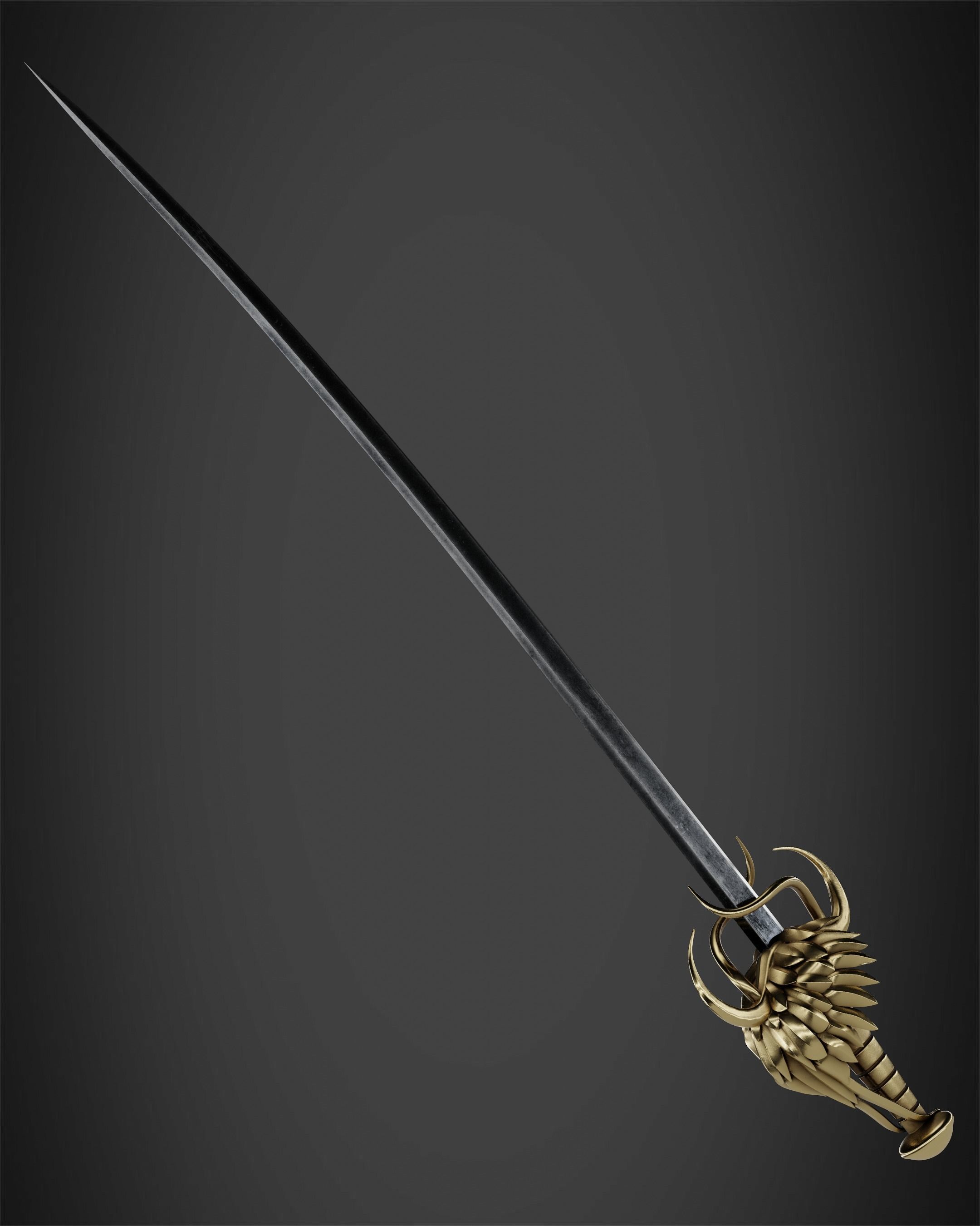 Berserk Griffith Sword for Cosplay 3D print model_7
