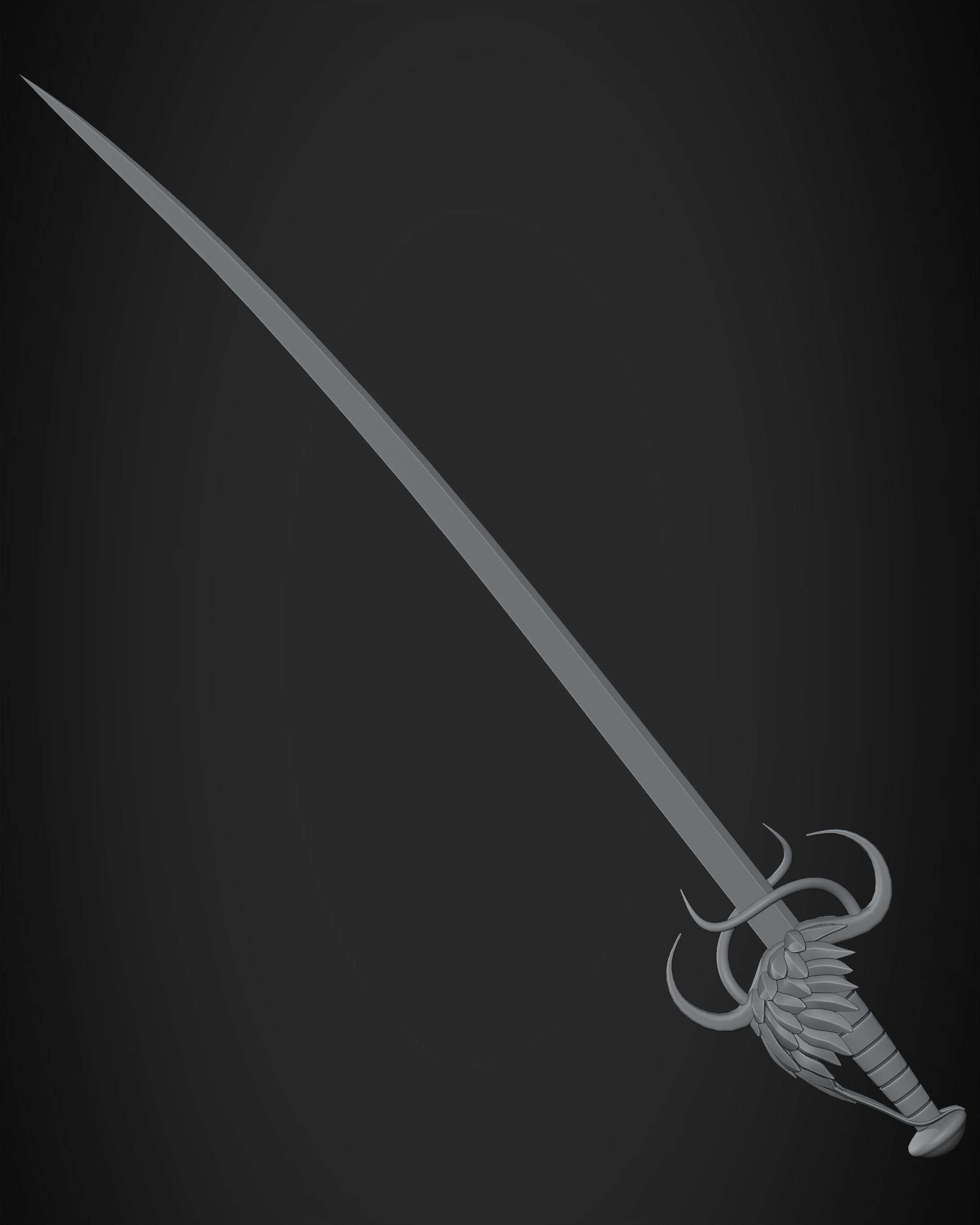 Berserk Griffith Sword for Cosplay 3D print model_15