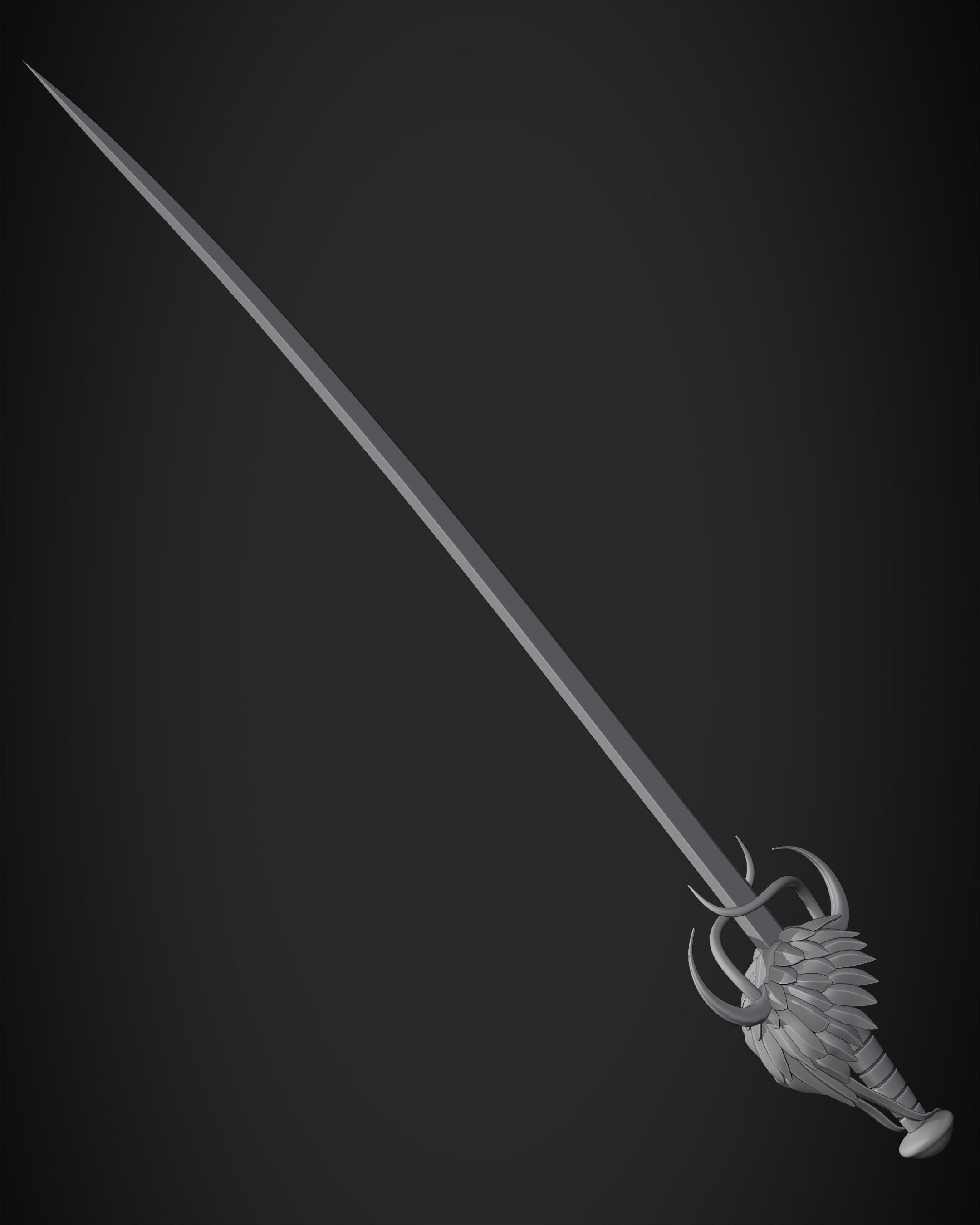 Berserk Griffith Sword for Cosplay 3D print model_13