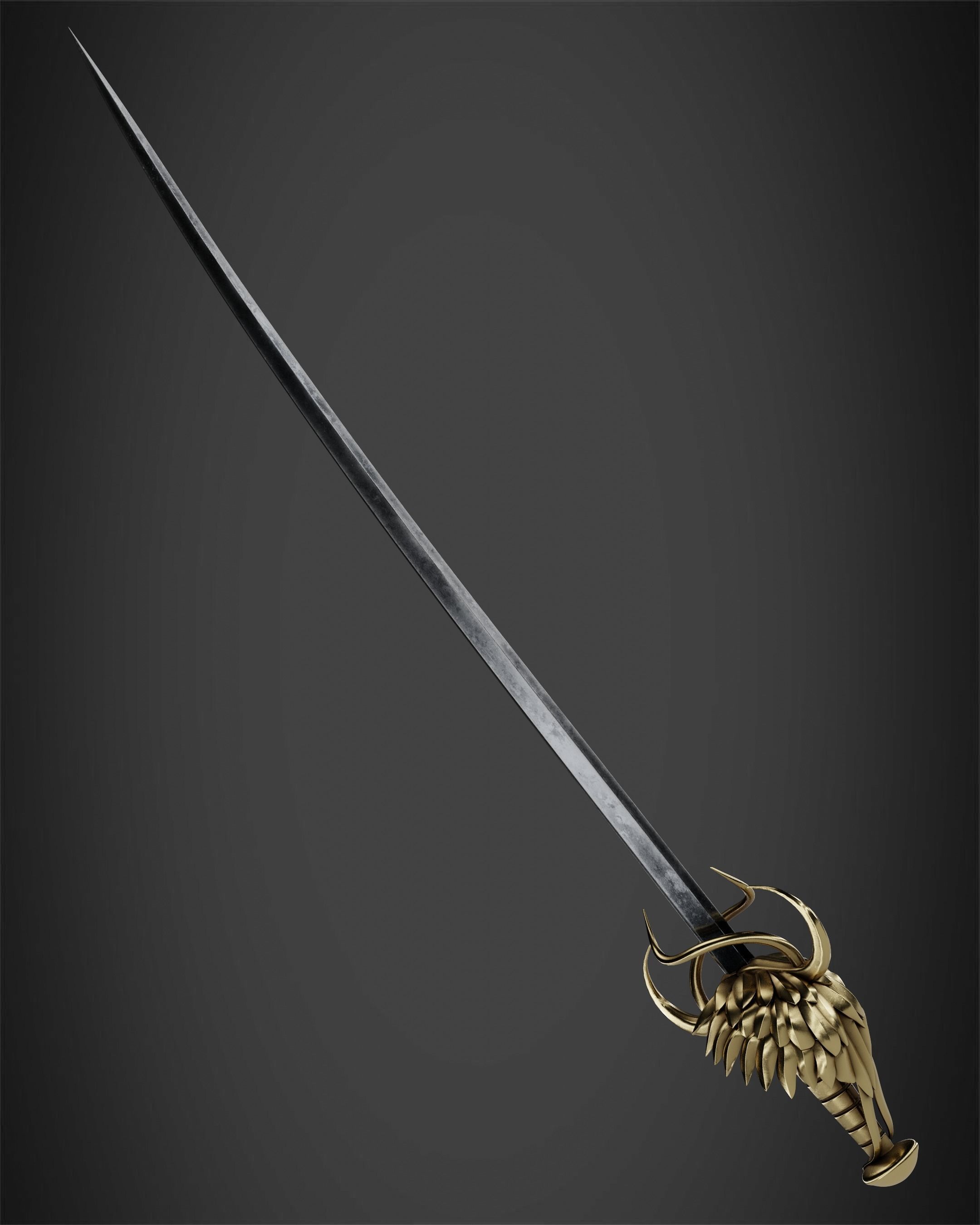 Berserk Griffith Sword for Cosplay 3D print model_9