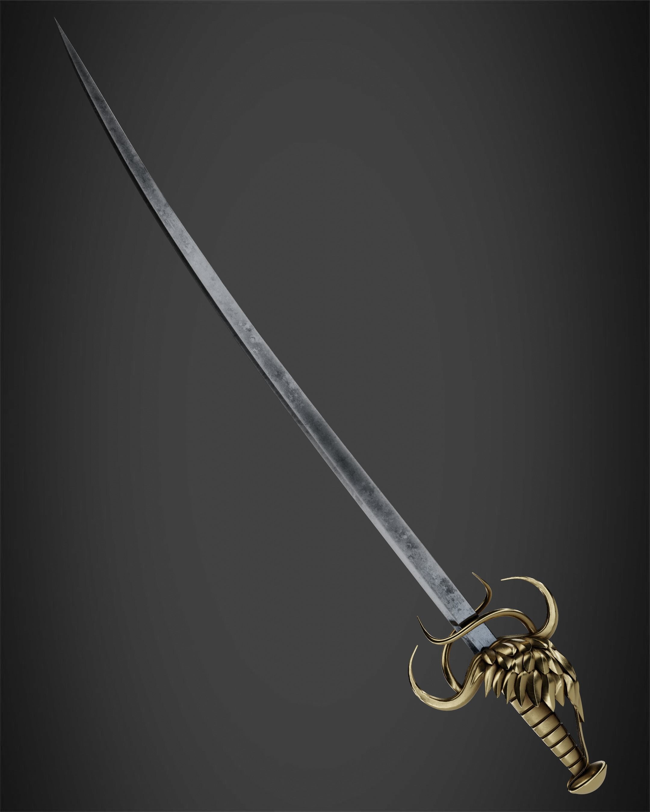 Berserk Griffith Sword for Cosplay 3D print model_6