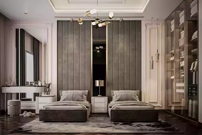 Luxurious  Neo-Classic Double Bedroom 