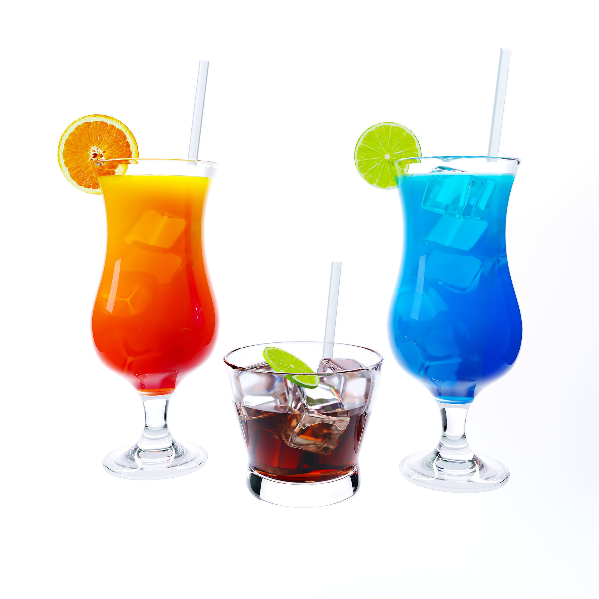 Cocktails 3D model_0
