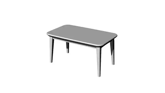 Dolls House Miniature Contemporary Dining Table 12th Scale