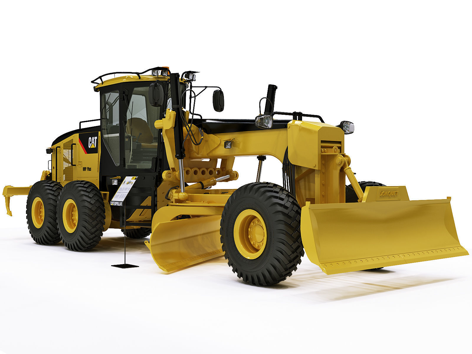 Motor Grader 3D model_3