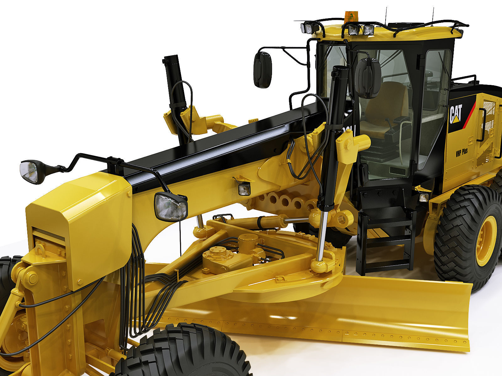 Motor Grader 3D model_7