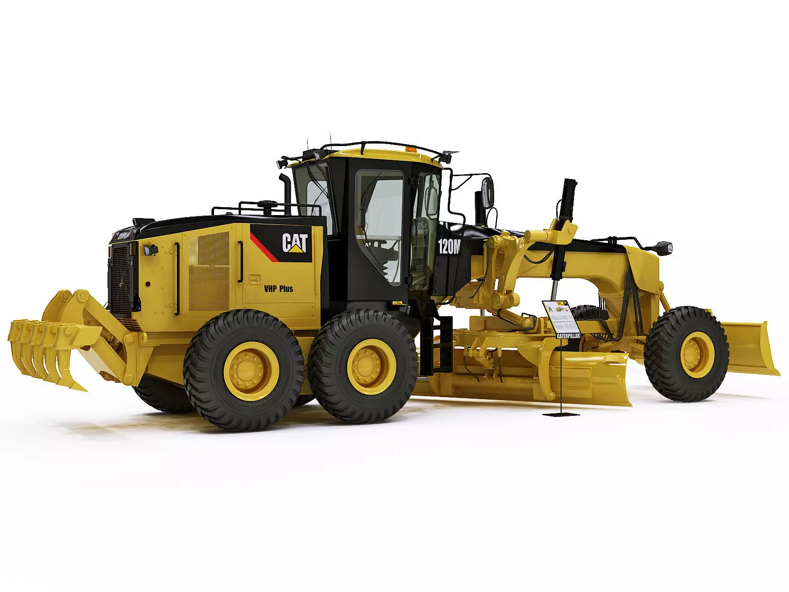 Motor Grader 3D model_0