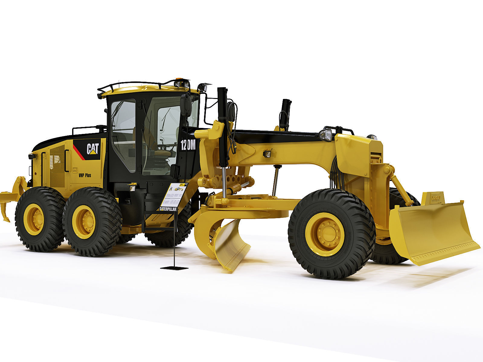 Motor Grader 3D model_1