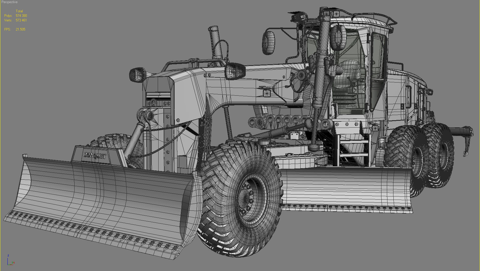 Motor Grader 3D model_26