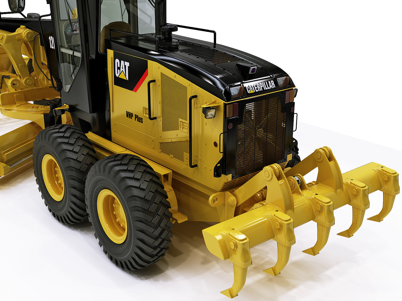 Motor Grader 3D model_9