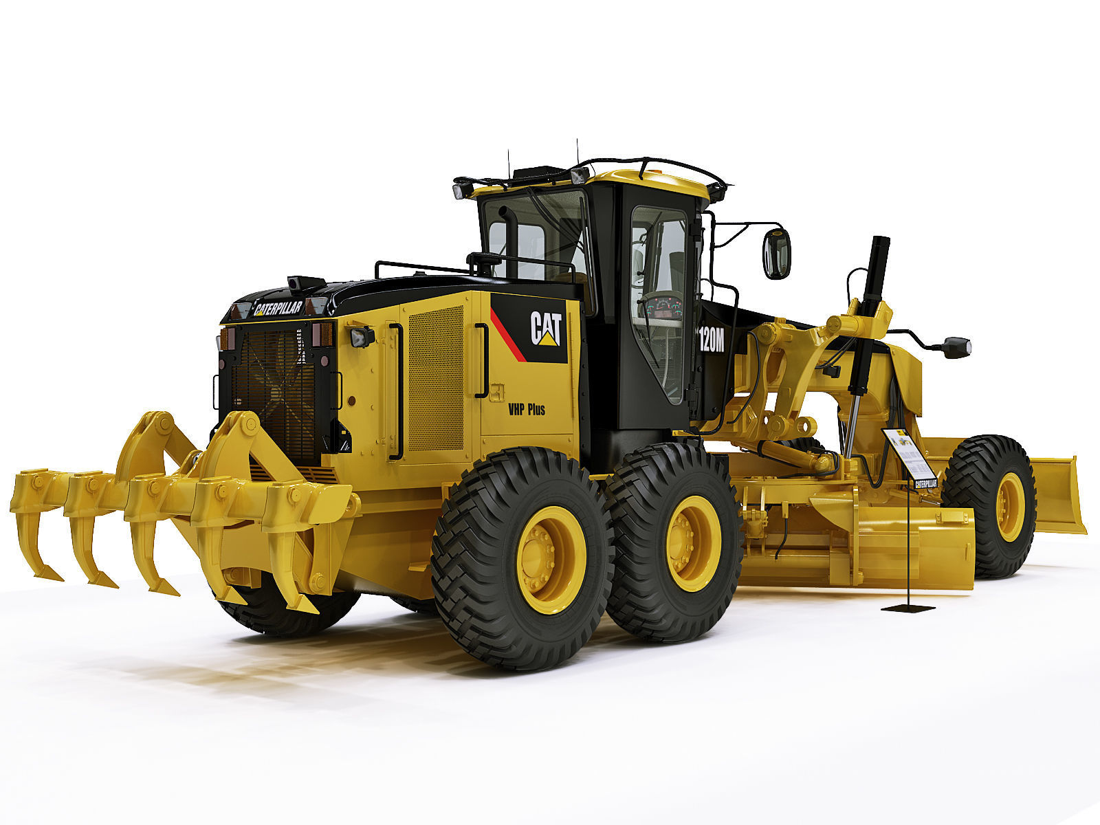 Motor Grader 3D model_2