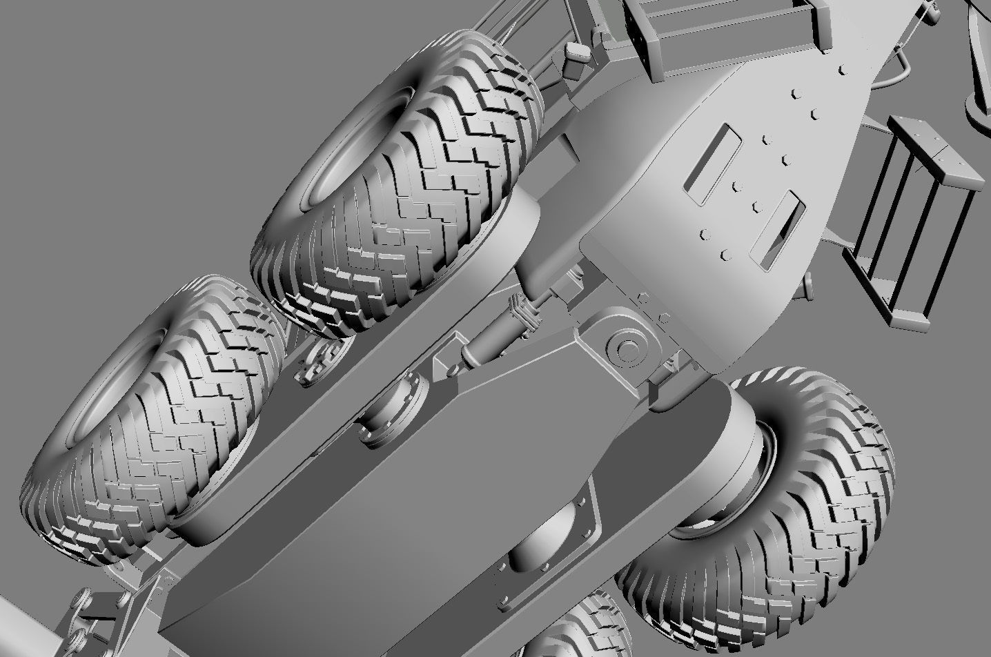 Motor Grader 3D model_21