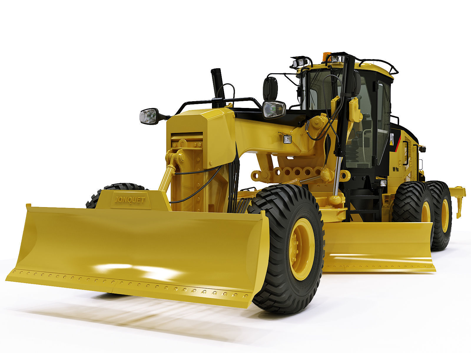Motor Grader 3D model_10